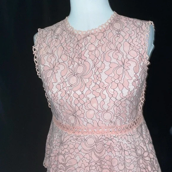 ❤️ LE Lined Maxi Dress measurements in pictures peach lace/wedding dress? - Picture 2 of 16